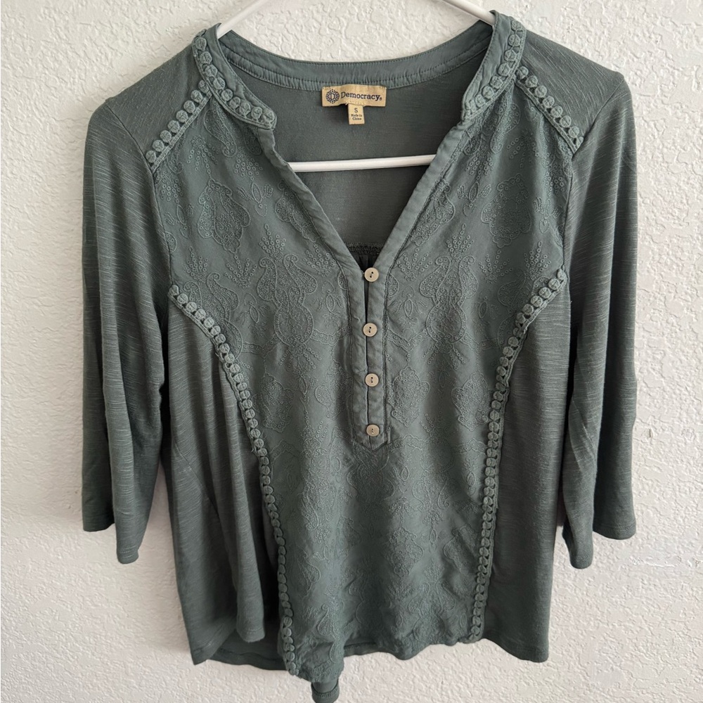 Democracy Green Women's Top